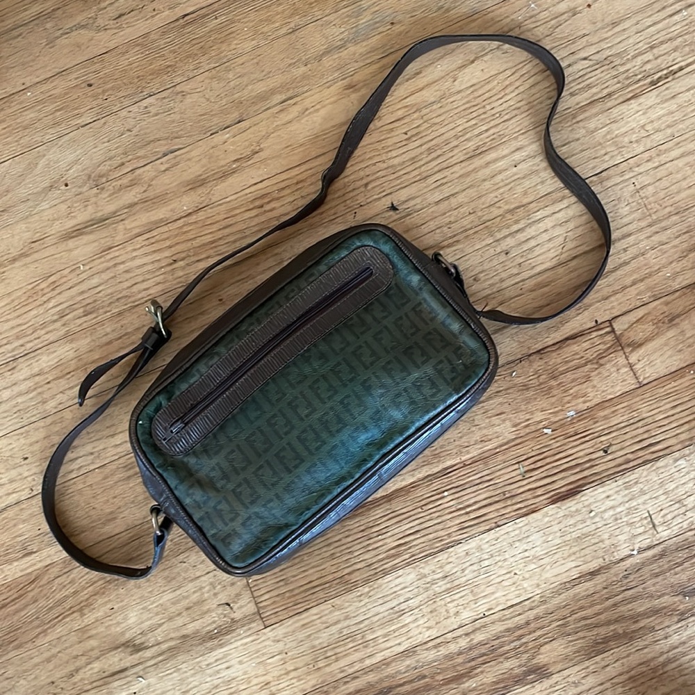 Green and Brown Men's Bag Fendi Vintage - Picture 3 of 15